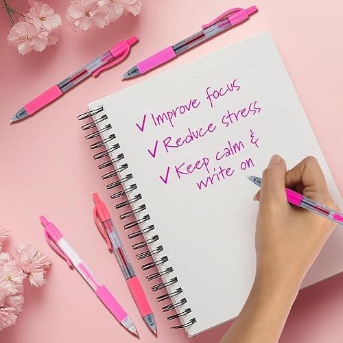 Pilot, G2 Premium Gel Roller Pens, G2 Boost Pink Pack, The Colors of Optimism, 8 Pack Pouch, Fine Point 0.7 mm, Assorted thumbnail 3