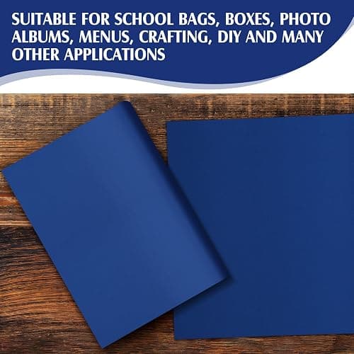 PerKoop Book Cloth for Book Binding 40 x 16 Inch Fabric Surface Paper Backed Bookcover Archival European Durable Strong Bookbinding Supplies Cover Books Album Scrapbooking (Dark Blue) thumbnail 6