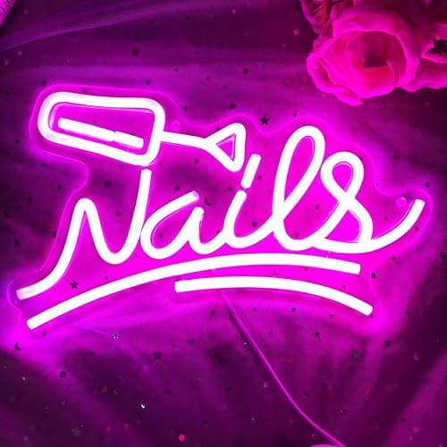Nails Neon Sign, Custom Led Nail Salon, Beauty Room Wall Art,Salon Room Signs,Lash Room Welcome Sign,Neon Beauty Art thumbnail 5