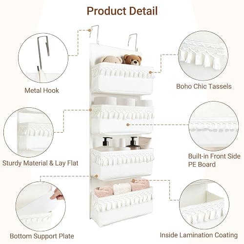 4 pocket over the door organizer  thumbnail 5