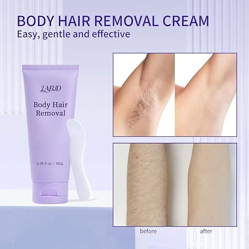 LABJD Gentle Body Hair Removal Cream-Pain free Hairs Removal Cream for Sensitive Skin with a Neutral Formula for Hair Removal and Skincare 2-in-1,Durable and Smooth for Men and Women thumbnail 4