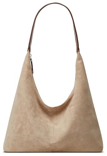 Trendy Suede Crescent Shoulder Bag Women Tote Bag Satchels Crossbody Purse Top-handle Travel College Work Tote Handbag - Image 1