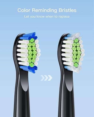 Bitvae D2 Electric Toothbrush Replacement Heads, Sonic Toothbrush Heads Refills, 4 Pack thumbnail 3