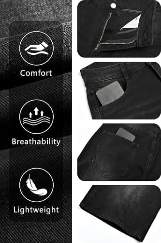 GINGTTO Mens Baggy Jean Shorts Loose Fit Long Denim Shorts Below Knee 15 Inch Inseam thumbnail 6