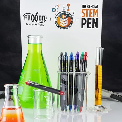 Pilot FriXion Synergy Clicker Erasable, Refillable, Retractable Gel Ink Pens, Extra Fine Point 0.5 mm, Pack of 7, Assorted Colors, FriXion Erasable Pens 0.5 - Ideal for School & Office Writing thumbnail 8