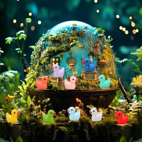 240pcs Mini Ducks, Tiny Resin Duck Small Plastic Animals Figurines Bulk | Little Ducks for Miniature Landscape Aquarium Potted Fairy Garden Home Dollhouse Decor Accessories Party Favors Toys Gifts thumbnail 6