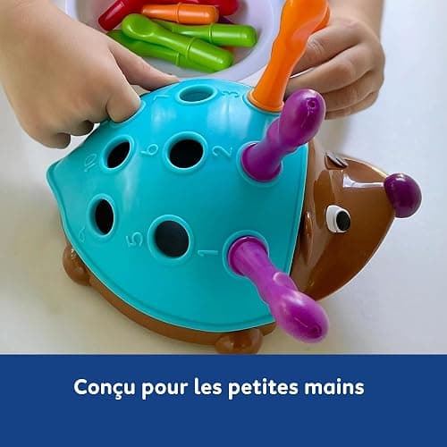 Learning Resources Spike The Fine Motor Hedgehog - Toddler Montessori Toys, Stacking Shape, Gifts For Boys And Girls, Sorting And Matching Skill Activities, Educational Games, Kindergarten thumbnail 2