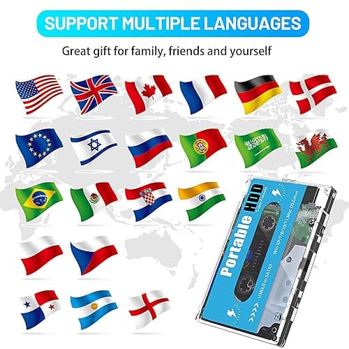 Pocket Super Console Cassette - Classic Emulators, Retrodisk Emulator, Wireless Retro | Retro Gaaming Console Support 70 Simulator, 4 K High Definition Multimedia Interface Output for TV Computer thumbnail 8