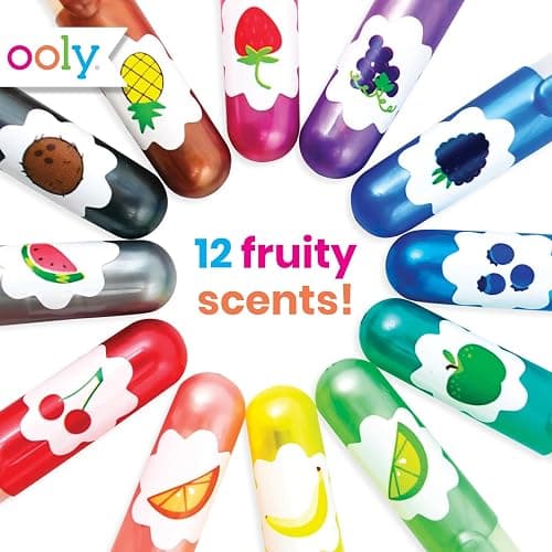 Ooly Glitter Scented Gel Pens, Set of 12, 1.00mm NIB Smelly Fun Pens - Yummy Yummy thumbnail 4