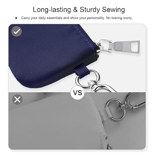 Babysun Mini Zip Around Dual Pouch Wristlet With 2 Straps Wristlet Keychain Wallet for Women Coin Purse Small Cute for Teen Girl thumbnail 6