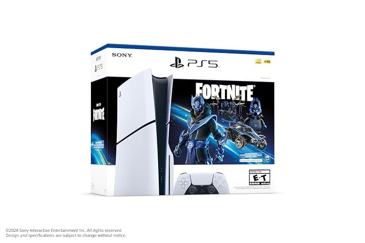 PlayStation PS5 Console - Fortnite Cobalt Star Disc Edition thumbnail 3