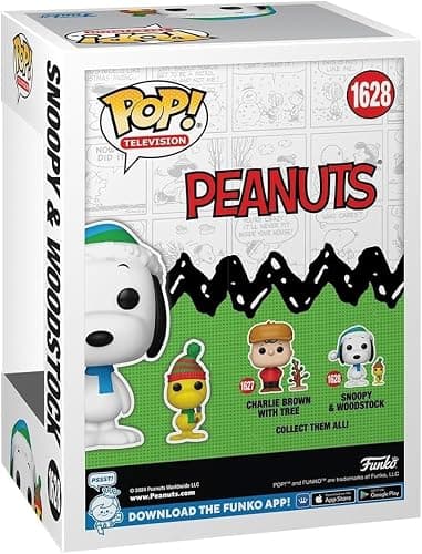 POP Holiday: A Charlie Brown Christmas - Snoopy & Woodstock Funko Vinyl Figure (Bundled with Compatible Box Protector Case) Multicolored 3.75 inches thumbnail 4