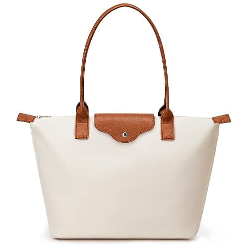 KALIDI Tote Bag for Women Nylon Top-Handle Purse,Large Capacity Shoulder Hobo handBag with Zipper Leisure Foldable Weekend - Image 1