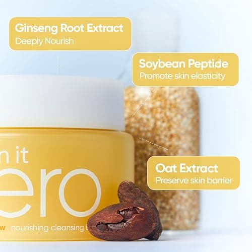 BANILA CO Clean it Zero Nourishing Cleansing Balm | Korean Makeup Remover for Dry Skin | Vegan | Made with Ginseng Root & Soybean Peptide (100ml / 3.38 fl. oz + Gift) thumbnail 3