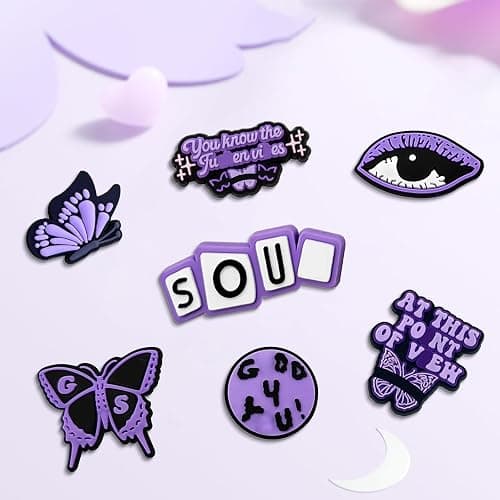 pupvus 20Pcs for Singer merch, Music-Themed Shoe Charms for Clogs & Shoes with Holes - Decorative Accessories for Beach Parties, Cute Gifts for Girls, Boys, Women (20 Charms Set) thumbnail 4