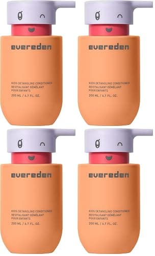 Evereden Kids Conditioner Detangler, 6.7 fl oz. | Children's Haircare | Non-toxic Conditioning for Silky Smooth Hair (Pack of 4) - Image 1
