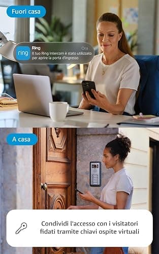 Ring Intercom Video (ultimo modello) | Rendi il tuo citofono più intelligente | Video in streaming, chiavi virtuali e accesso remoto | Configurazione fai-da-te thumbnail 4