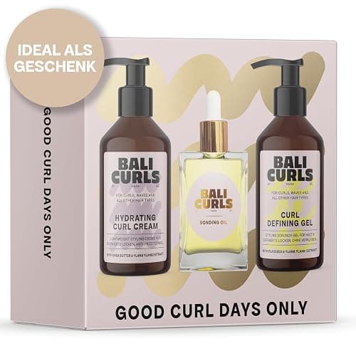 BALI CURLS Set – Curl Defining Gel (150 ml), Hydrating Curl Cream (150 ml) & Bonding Oil (30 ml) – Pflegeset für definierte, glänzende & gepflegte Locken thumbnail 5