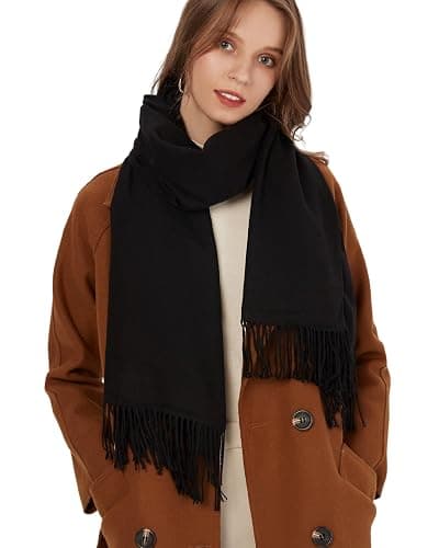 Turnshine Pashmina Shawl Wrap Soft Cashmere Feel Blanket Scarf for Women, Wedding & Evening Wrap, Winter Warm Fashion Scarves thumbnail 2