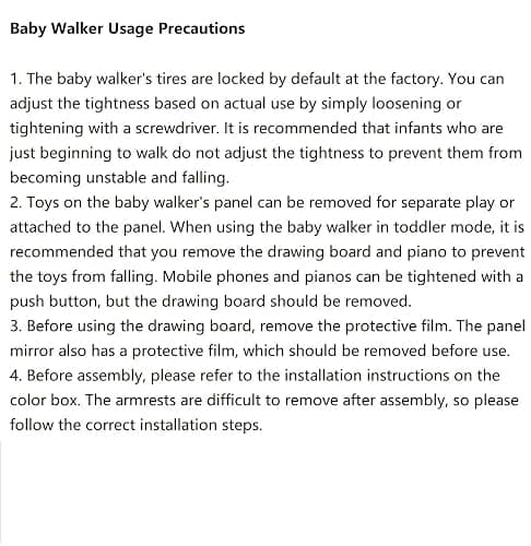 Queiting Baby Walker First Steps 2in1 Activity Musical Toys Car Along Ride Children's Music Walker Baby Toddler Stroller Used for Baby Steps thumbnail 4