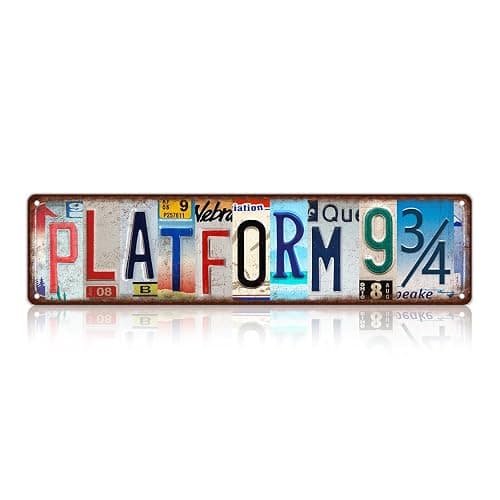 Vintage Wall Decor Platform 9 3/4 Street Sign Metal Tin Signs for Bar Home Man Cave Cafe 16 x 4 Inches - Image 1