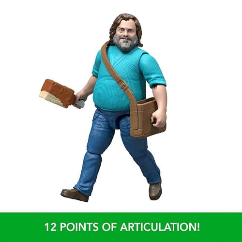Mattel Minecraft Action Figure & Accessories Set, 4-inch Steve Posable Character Collectible Inspired by A Minecraft Movie thumbnail 5
