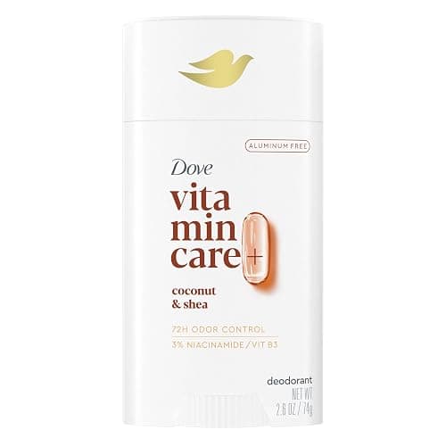 Dove VitaminCare+ Aluminum Free Deodorant Stick for 72H Odor Protection Coconut & Shea Breathable Deodorant for Women 2.6 oz - Image 1