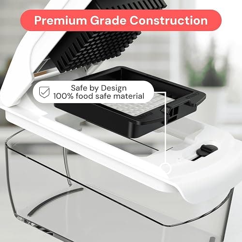 Fullstar The Original Pro Chopper - Vegetable Chopper and Spiralizer, Food Chopper with Container, Fruit Slicer, Kitchen Gadgets & Gifts, Home Essentials (9 in 1, White) thumbnail 6