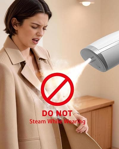 OGHom Portable Travel Handheld Steamer for Clothes, Garment Wrinkle Remover, 1000W Strong Penetrating Fabric Steamer, for Home, Office, Travel (ONLY FOR 120V) -White thumbnail 8