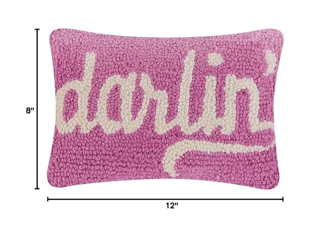 Peking Handicraft Darlin Hook Pillow, 12-inch Length, Wool and Poly Velvet, for Home, Office, Living Room Décor thumbnail 3