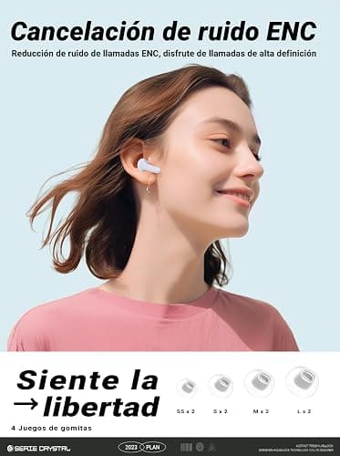 Acefast Earphones TWS T9, Bluetooth 5.3, IPX4 (porcelain white) thumbnail 5