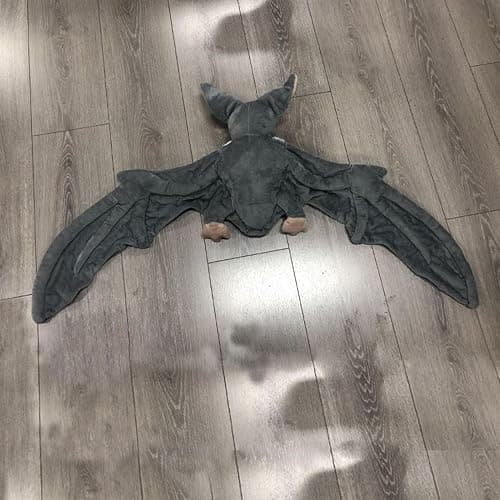 Tuxuseo Fleder-Maus Stofftier Plüsch | 30 cm Halloween Spielzeug | Kuscheltier Fleder-Maus Groß Mit Band | Halloween-Dekoration Partyzubehör - Geburtstagsgeschenk Für Kinder Und Erwachsene thumbnail 2