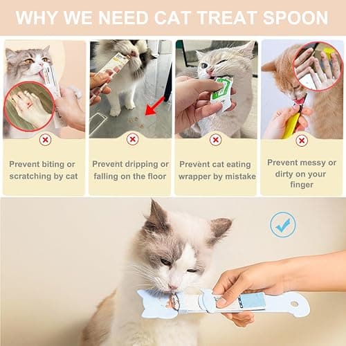 PETPAWLOVELY-1PCS Cat Treat Spoon Squeeze,Cat Strip Feeder spoon,Multi-Function Dispenser spoon,Easy Feeding Spoon for Licky Treats,Pet Food Spoon for Wet Food(Pink) thumbnail 3