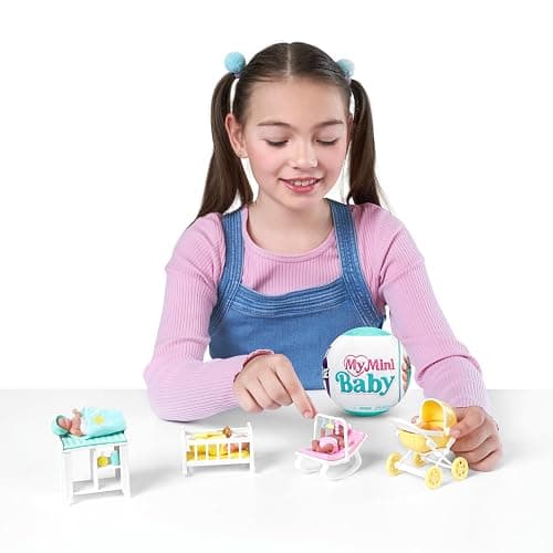 5 Surprise My Mini Baby Series 1 by ZURU, Collectible Mystery Capsule, Toy for Girls, Realistic Miniature Baby, Playset and Accessories thumbnail 2