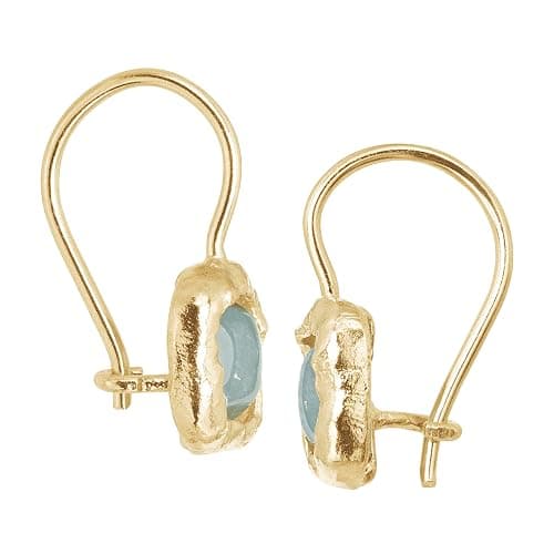 Silpada 'Mediterra' Natural Aquamarine Petite Drop Earrings in 14K Gold-Plated Sterling Silver thumbnail 3
