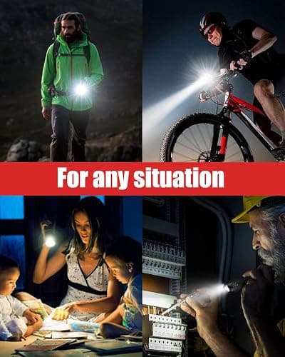 Victoper LED Flashlight 2 Pack, Bright Tactical Torch High Lumens with 5 Modes, Waterproof Zoomable Flash Light for Outdoor, Gifts for Men, Dorm Room Hunting Camping Essentials Gear for Guys thumbnail 7