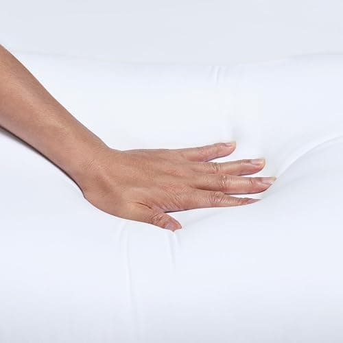 Amazon Basics Down Alternative Pillows for Stomach and Back Sleepers, Soft Density, Standard, Pack of 2, White, 26 in L x 20 in W thumbnail 5