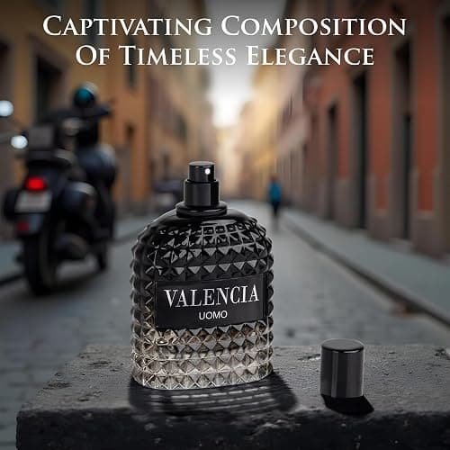 Valencia UOMO for Men Eau De Parfum - Woody Aromatic Fragrance - Floral Twist Blended with a Cool Facet of Mineral Notes & Salt - Edgy yet Masculine Scent - Cologne or Everyday Use - 100ml Bottle thumbnail 8