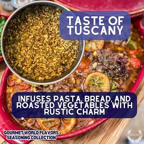 Gourmet World Flavors Seasoning Collection | Non GMO Verified | 6 Magnetic Tins | Spice Blends | Crafted in Small Batches by Gustus Vitae | #68 thumbnail 4