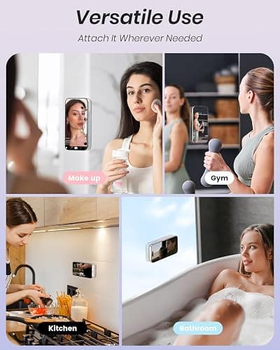 Klearlook Magnetic Suction Phone Mount for MagSafe Case, Removable Sticky Phone Grip Holder for Hands-Free Makeup/Selfie/Live Streaming/Vlog for TikTok & Instagram Influencer/Creator, Transparent thumbnail 6