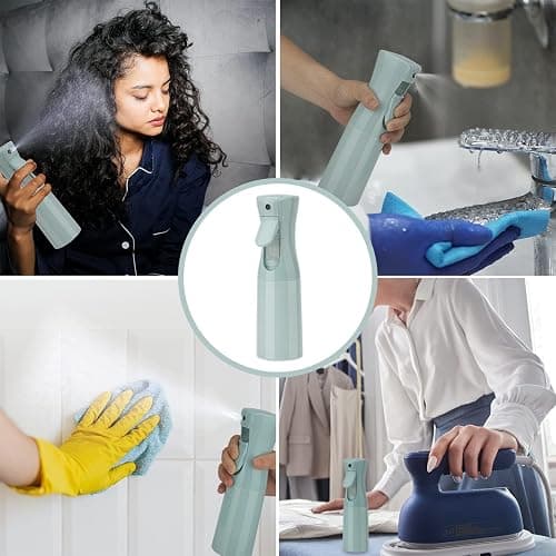 Zuhose Spray Bottle for Hair (6.8OZ /200ML) Continuous Ultra Fine Mist Sprayer for Hair, Salons, Barber, Plants, Skin Care, Cleaning 1 Pack BLUE thumbnail 5