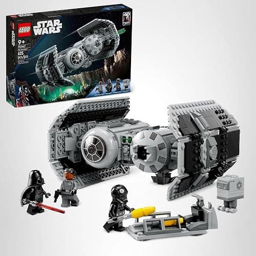 LEGO Star Wars TIE Bomber Model Building Kit, Star Wars Toy Starfighter with Gonk Droid Figure, Darth Vader Minifigure and Lightsaber, Collectible Star Wars Gift for 9 Year Olds, 75347 thumbnail 7