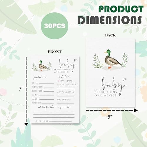 CWIOQPYI Hilarious Mallard Duck Baby Shower Games, Double-Sided Baby Gender Reveal Party Game, A Little Cutie is on The Way Gender Neutral Party Supplies-B05 thumbnail 3