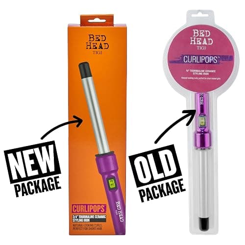 Bed Head Curlipops .75” Tourmaline Ceramic Styling Iron | Clamp-Free Curling Wand | for Natural-Looking Curls & Short Hair (3/4 Inch) thumbnail 7