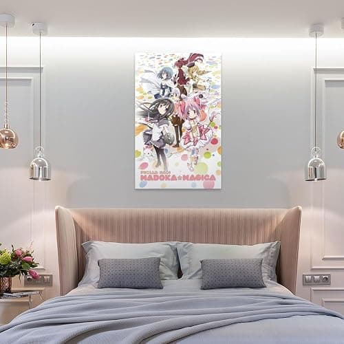 showse Puella Magi Madoka Magica Poster Canvas Wall Art Room Aesthetics HD Modern Decorative Painting For Teens Bedroom Liveroom Dorm Deco 12x18inch(30x45cm) thumbnail 8