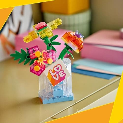 Lego Creator 31383 Perfume Bottle: Flower Crush Toy, Birthday Gift, Blocks, Girls, Boys, Kids, 8 Years Old, 9 Years Old, 10 Years Old, Elementary School, Bouquet, Artificial Flowers, Decoration thumbnail 6