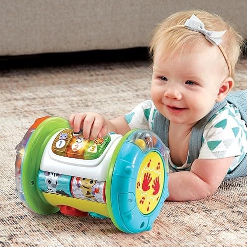 VTech - Jouet Musical Magi Rouleau Tam-Tam 3 en 1, Instrument de Musique Enfant, Jouet d'Activité et de Développement, Jeu Évolutif, Cadeau Bébé Garçon et Fille Dès 9 Mois - Contenu en Français thumbnail 2