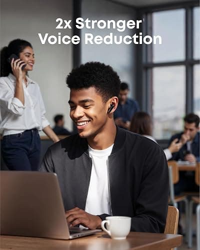 soundcore Liberty 5 by Anker, Noise-Cancelling Wireless Earbuds, 2x Stronger Voice Reduction, Real-Time Adaptive Noise Cancellation, Fast Charging, Dolby Audio, 6-Mic AI Clear Calls, Long Battery Life thumbnail 2