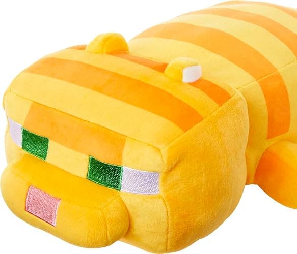 Mattel Minecraft Plush Cat 12-inch Stuffed Animal Figure, Floppy Soft Doll Inspired by Video Game Character, Collectible Toy thumbnail 3