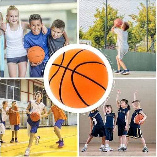 Silent Basketball, 2025 Upgrade Dribble Dream Silent Basketball, Grooved Foam Basket-Ball for Quiet Dribbling and Indoor Training, Foam Basket-Ball Indoor Training Ball(No. 7,9.4 in) thumbnail 7